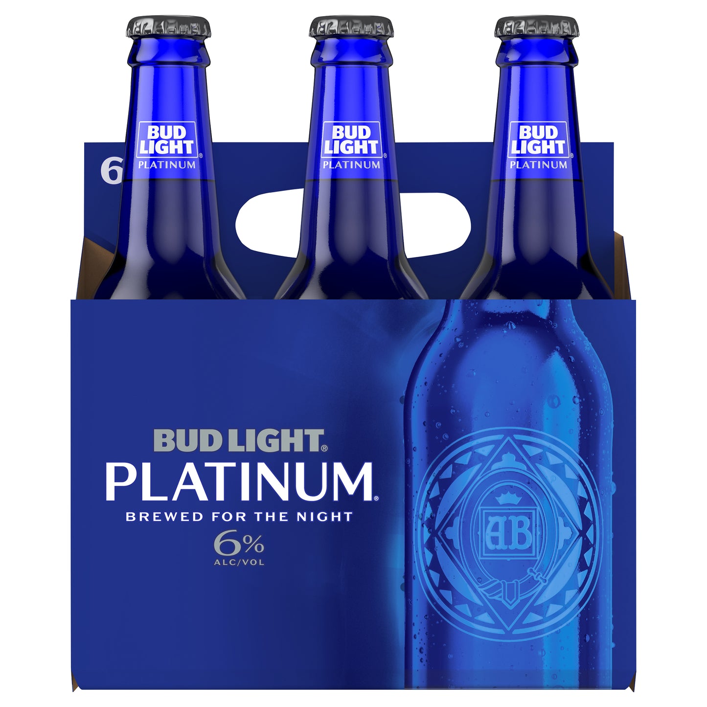 Bud Light Platinum Beer, 6 Pack Beer, 12 FL OZ Bottles, 6% ABV