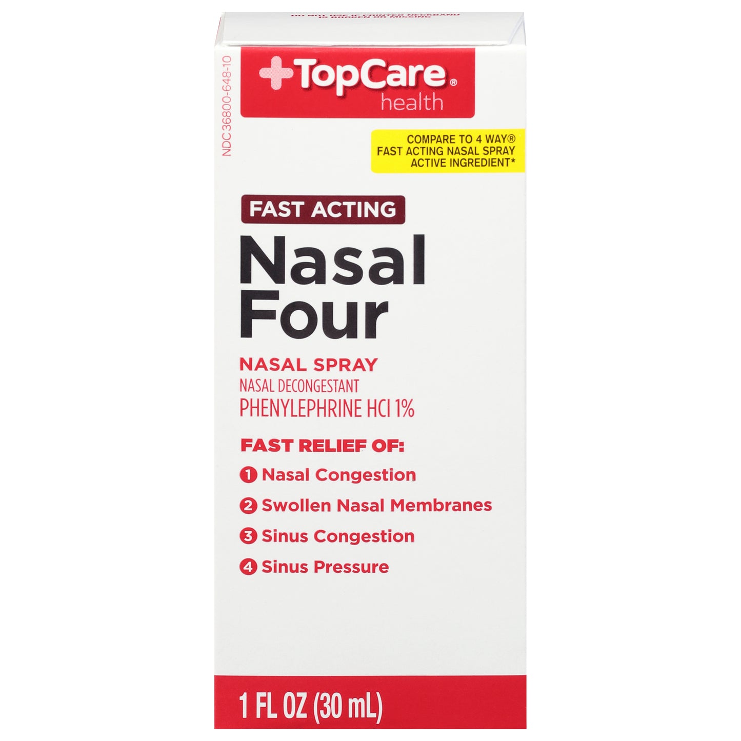 TopCare Health Fast Acting Nasal Four 1 fl oz