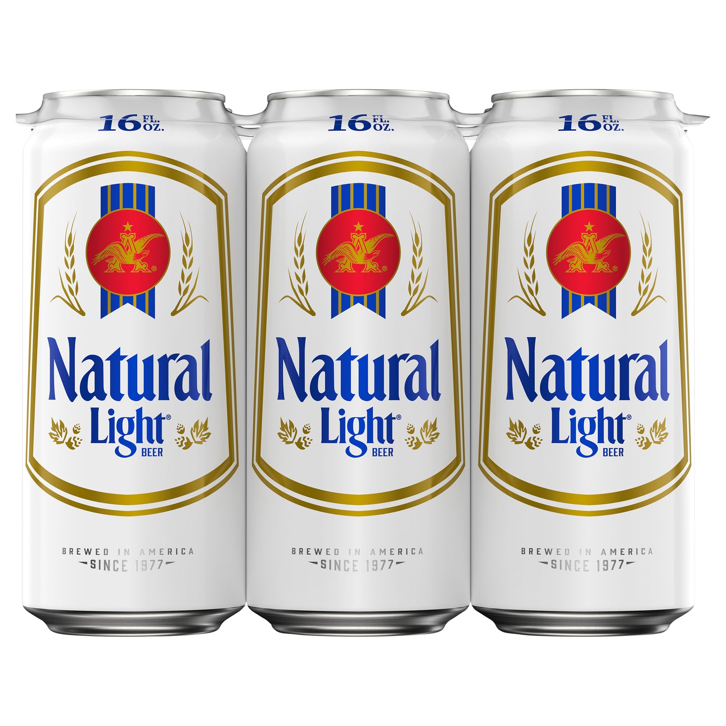 Natural Light Beer 6 - 16 fl oz Cans