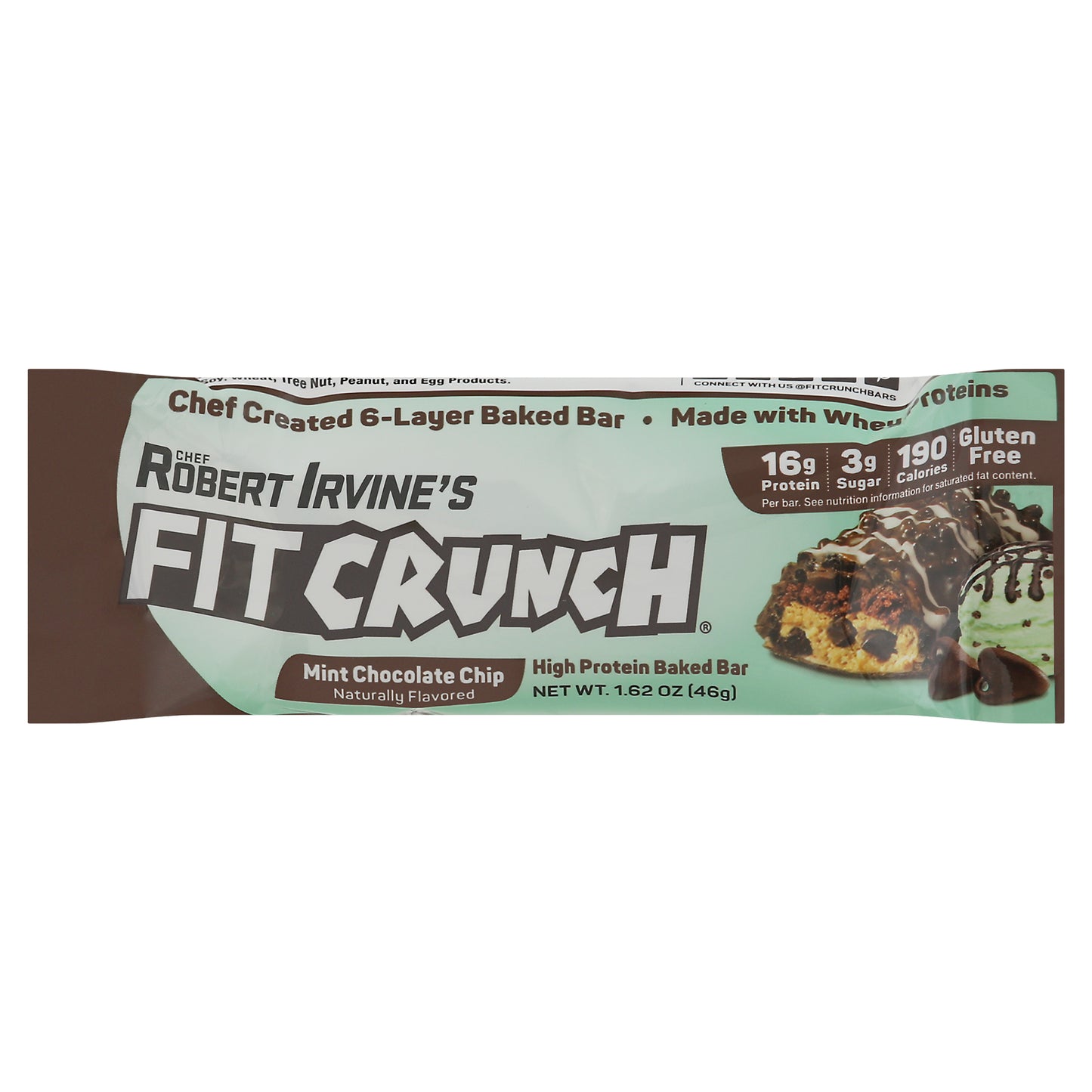 FitCrunch High Protein Mint Chocolate Chip Baked Bar 1.62 oz