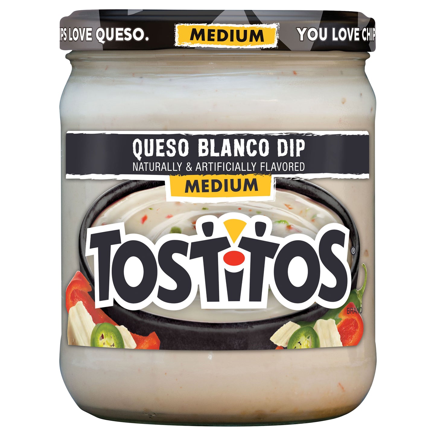 Tostitos Medium Dip Queso Blanco Naturally & Artificially Flavored 15 Oz