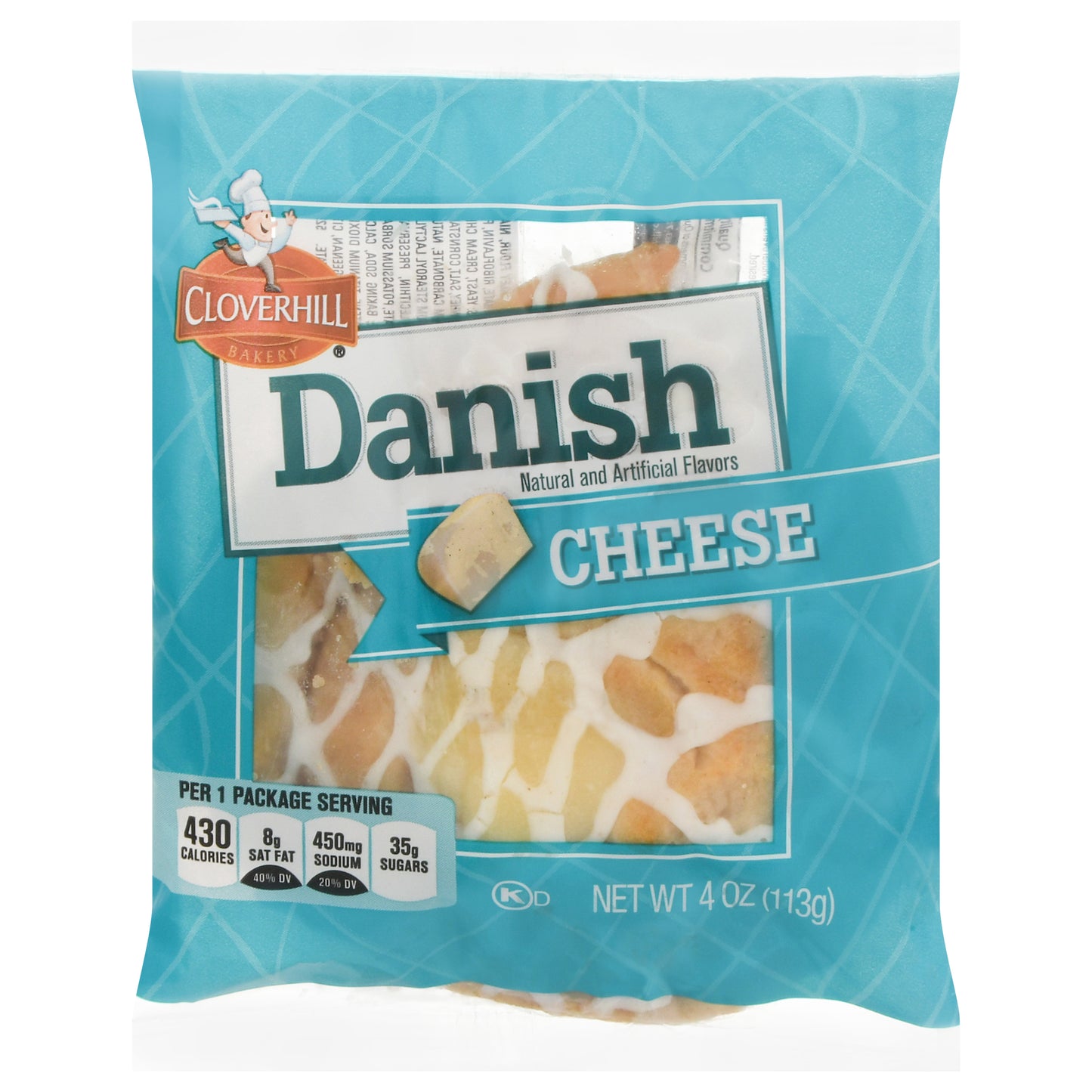 Cloverhill Bakery Cheese Danish 4 oz