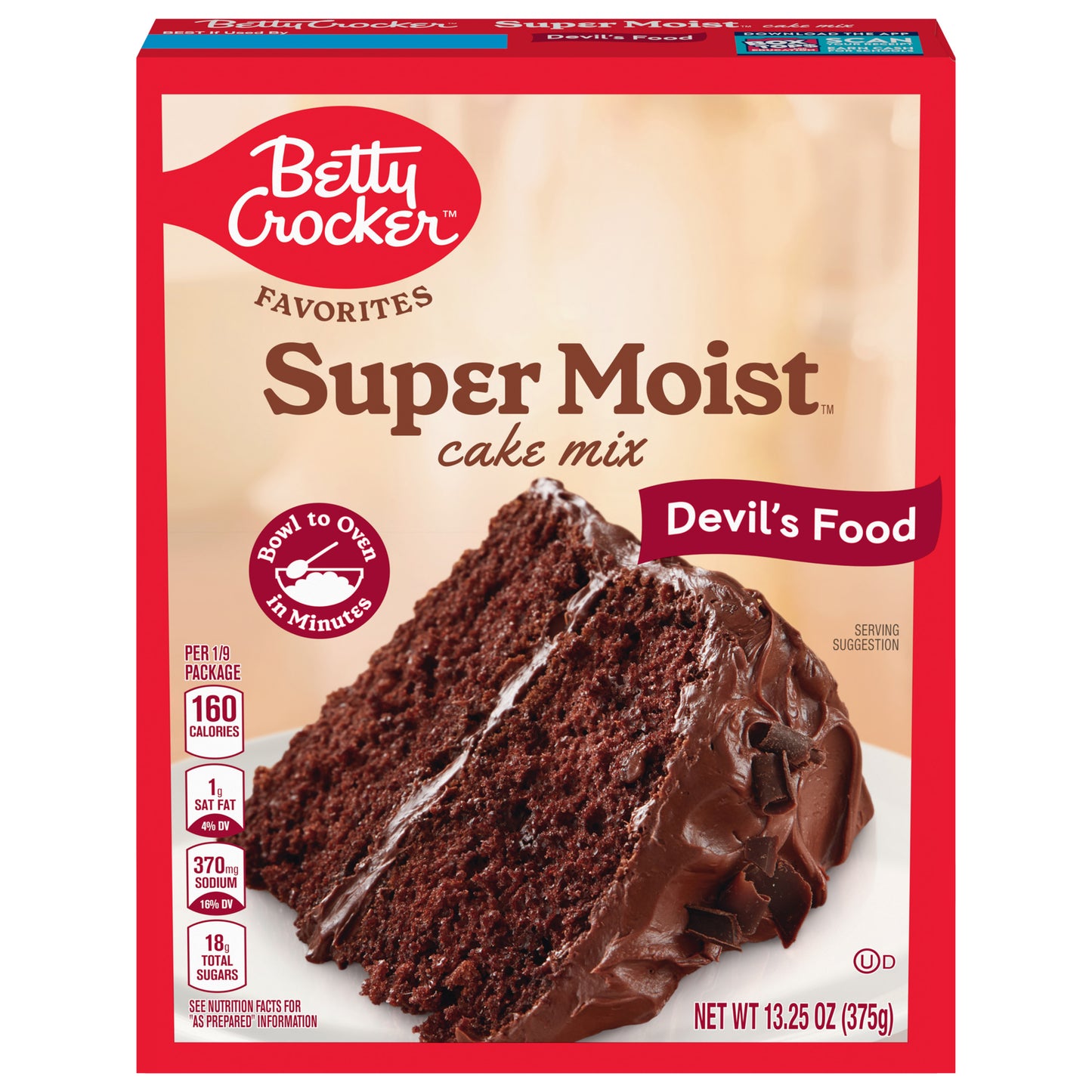 Betty Crocker Favorites Super Moist Devil’s Food Cake Mix, 13.25 oz