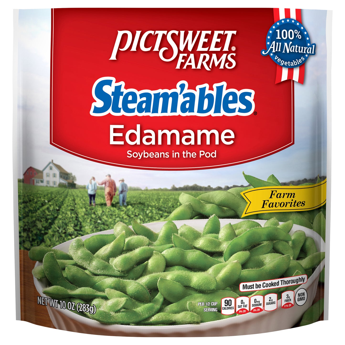 Pictsweet Farms Steam'ables Edamame Soybeans in the Pod, Farm Favorites - 10 oz