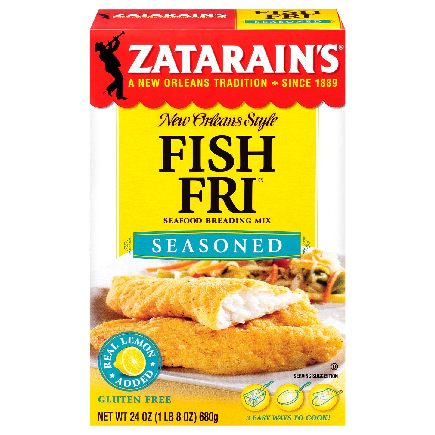 Zatarain's Fish Fry - Seasoned, 24 oz