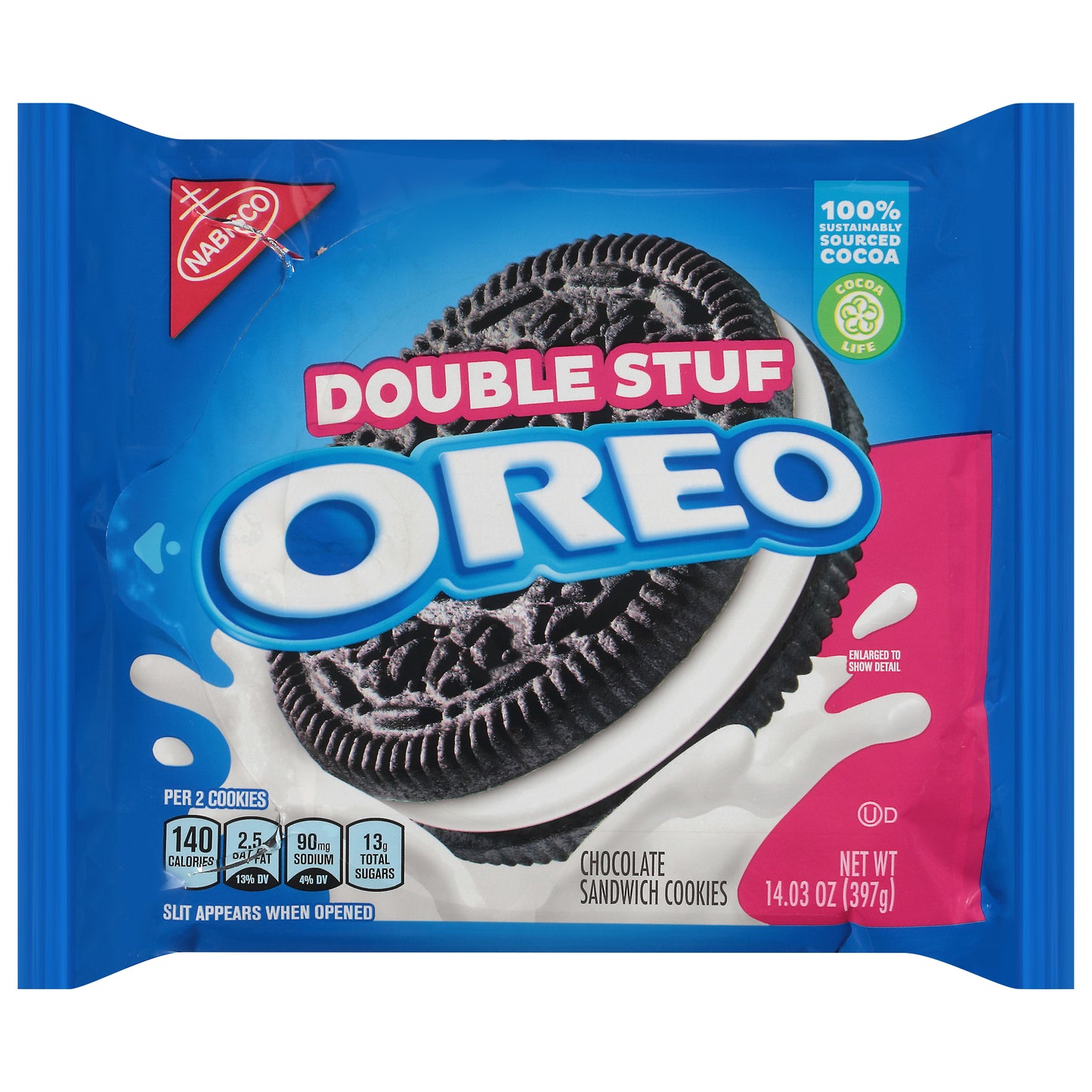 Oreo Double Stuf Chocolate Sandwich Cookies 14.03 oz