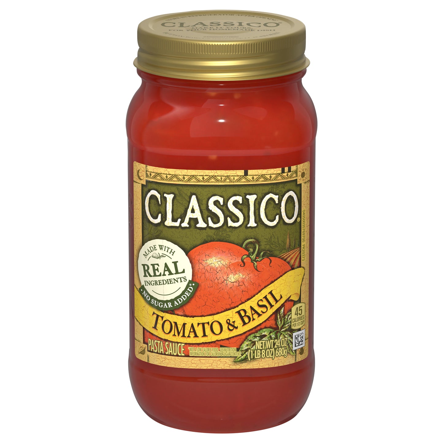 Classico Tomato & Basil Pasta Sauce, 24 oz Jar