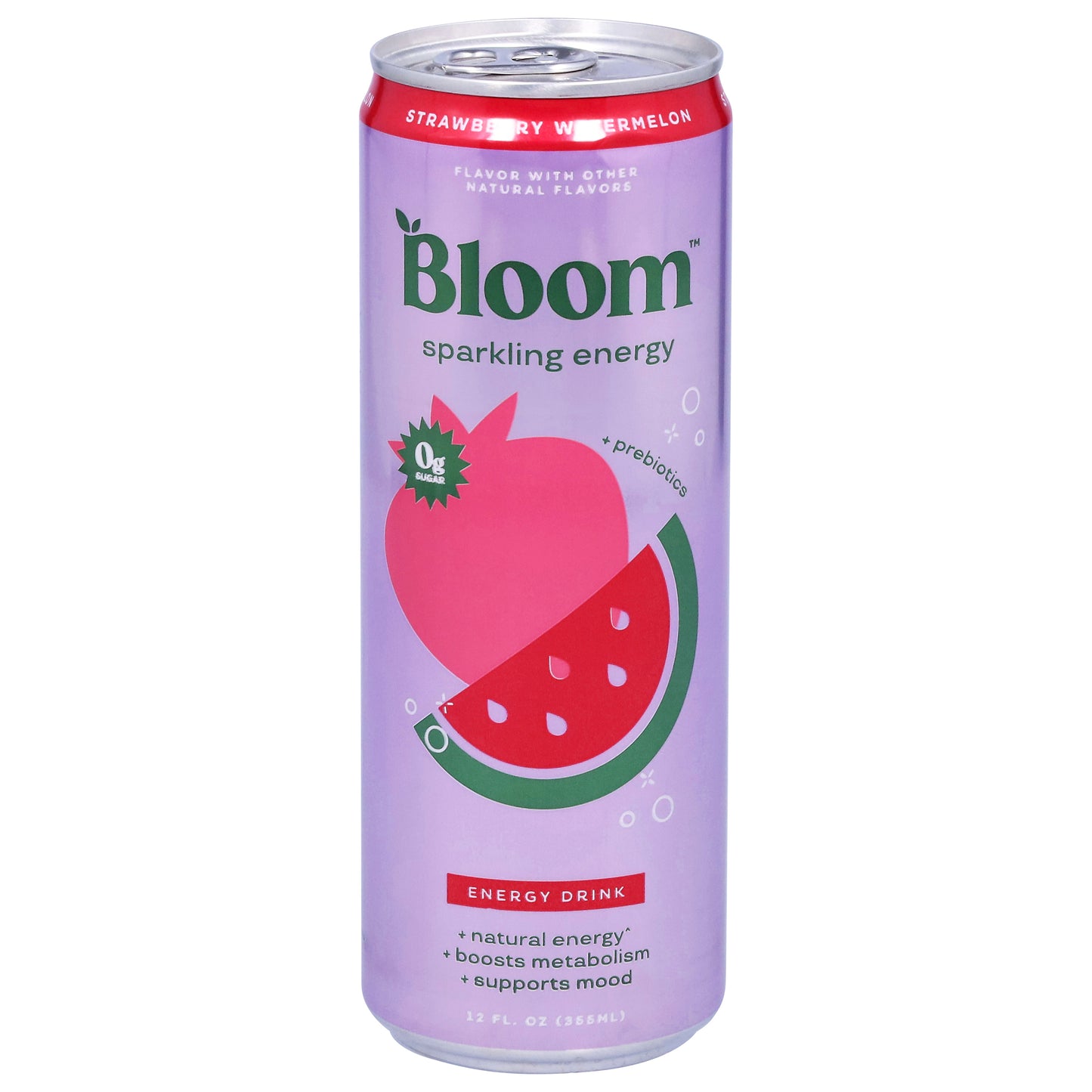 Bloom Sparkling Energy Strawberry Watermelon Energy Drink 12 fl oz