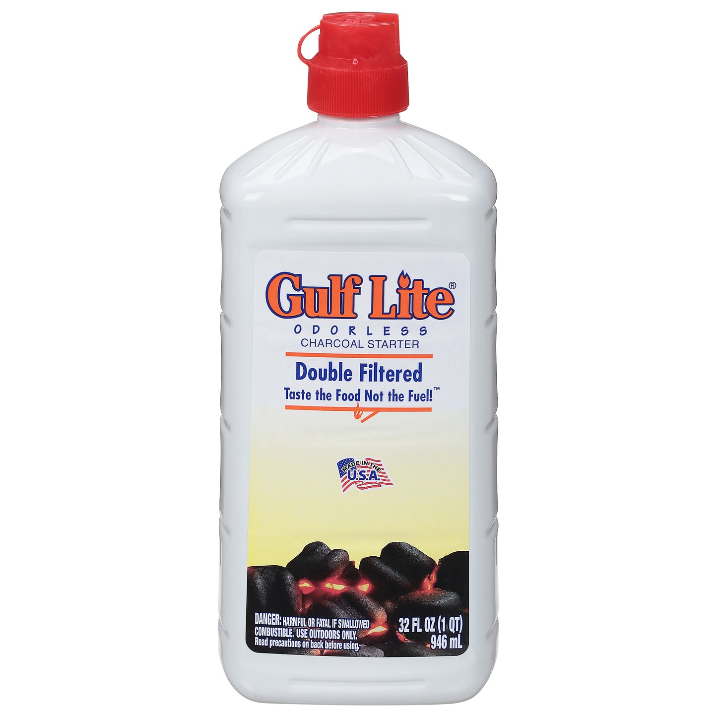 Gulf Lite Odorless Double Filtered Charcoal Starter 32 fl oz