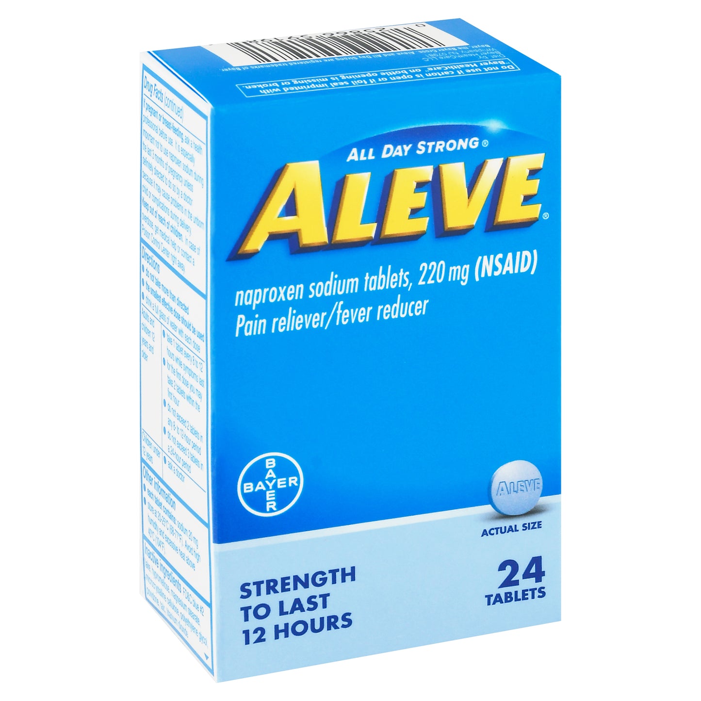 Aleve All Day Strong 220 mg Pain Reliever/Fever Reducer Tablets 24 ea Box