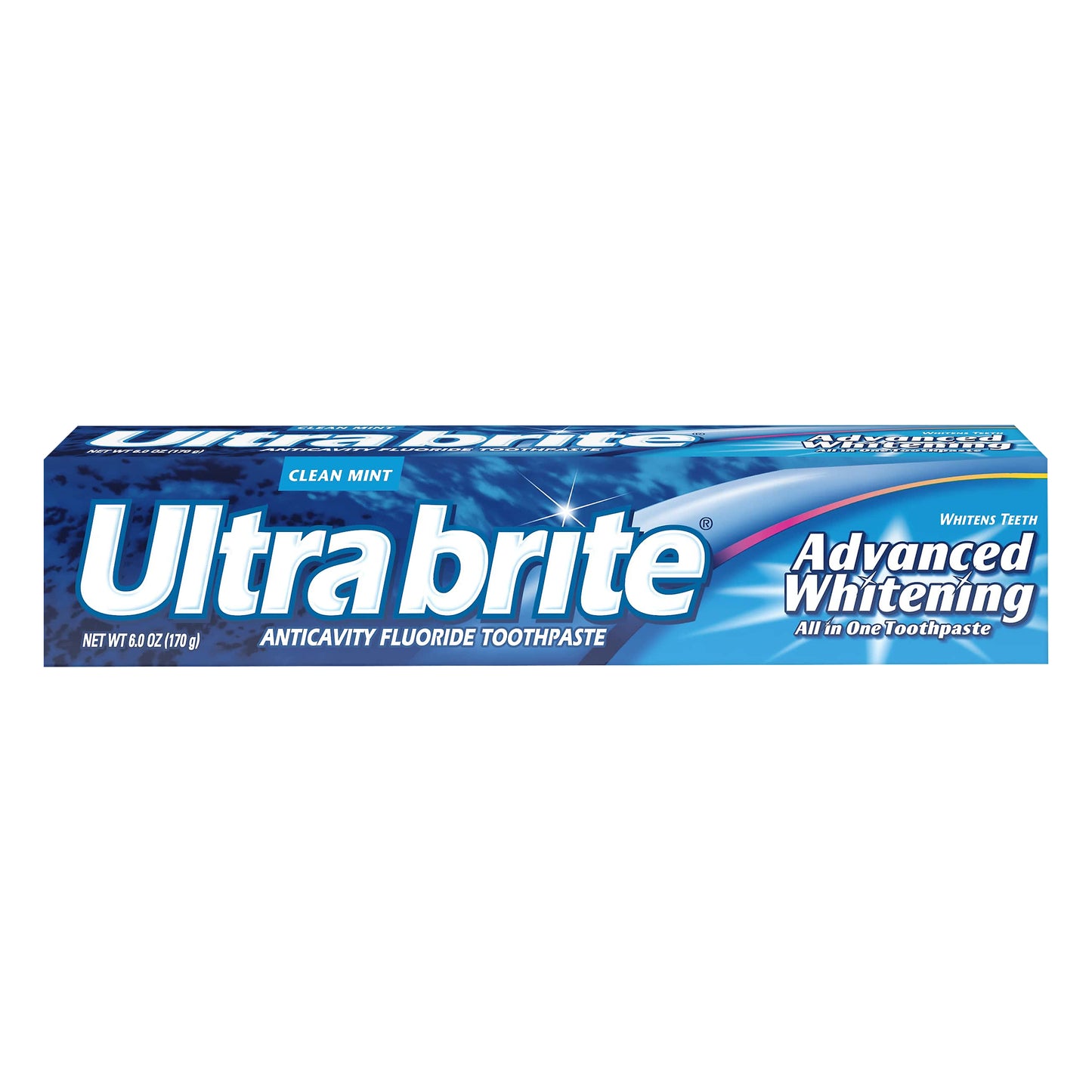 Ultra Brite Anticavity Fluoride Advanced Whitening Clean Mint Toothpaste 6 oz