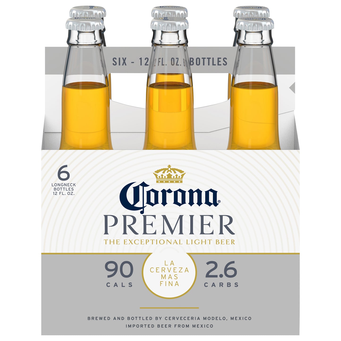 Corona Premier Mexican Lager Light Beer, 6 pk 12 fl oz Bottles, 4.0% ABV
