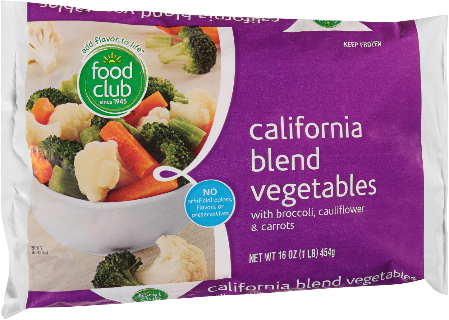 Food Club California Blend Vegetables With Broccoli, Cauliflower & Carrots
