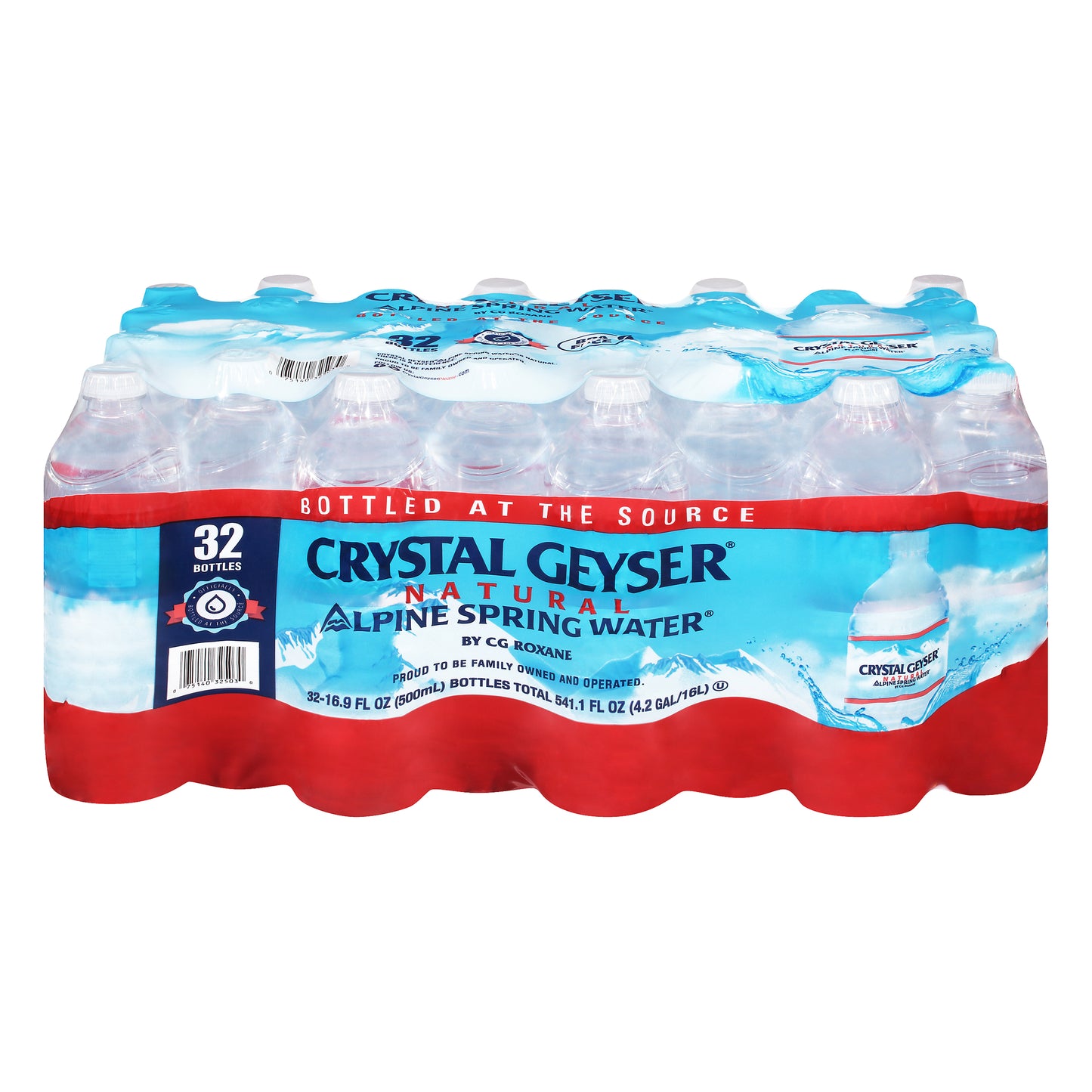 Crystal Geyser Natural Alpine Spring Water 32 ea