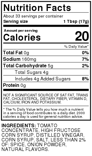 Food Club Tomato Ketchup - 20 OZ