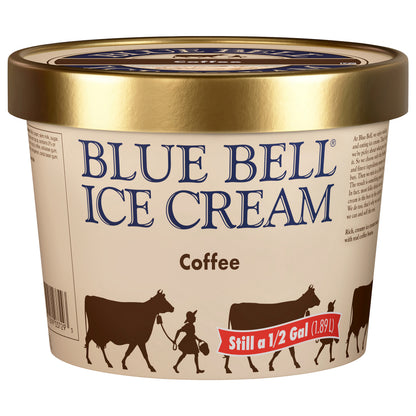 Blue Bell Coffee Ice Cream 0.5 gal