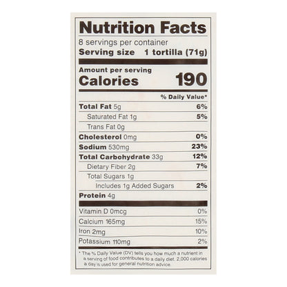Food Club 10 Inch Burrito Style Authentic Flour Tortillas 8 ea