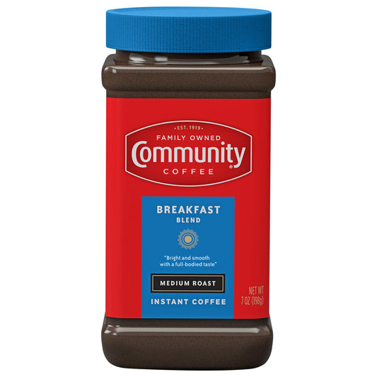 Community Coffee Breakfast Blend Medium Roast 7 oz Jar