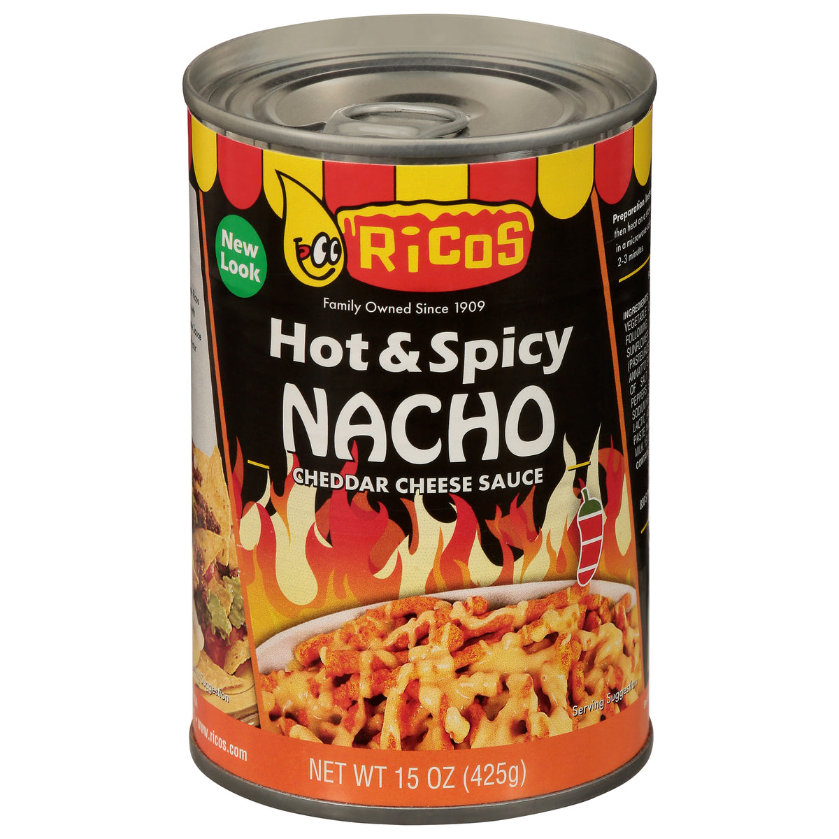Ricos Hot & Spicy Nacho Cheddar Cheese Sauce 15 oz
