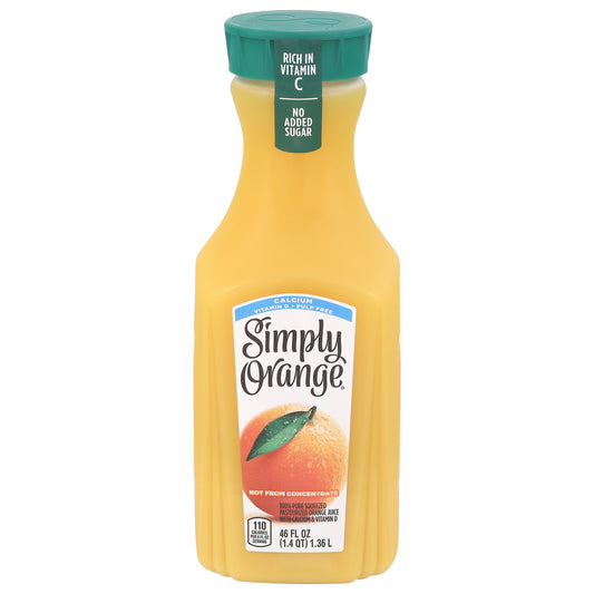 Simply Calcium Vitamin D Pulp Free Orange Juice Drink 46 fl oz