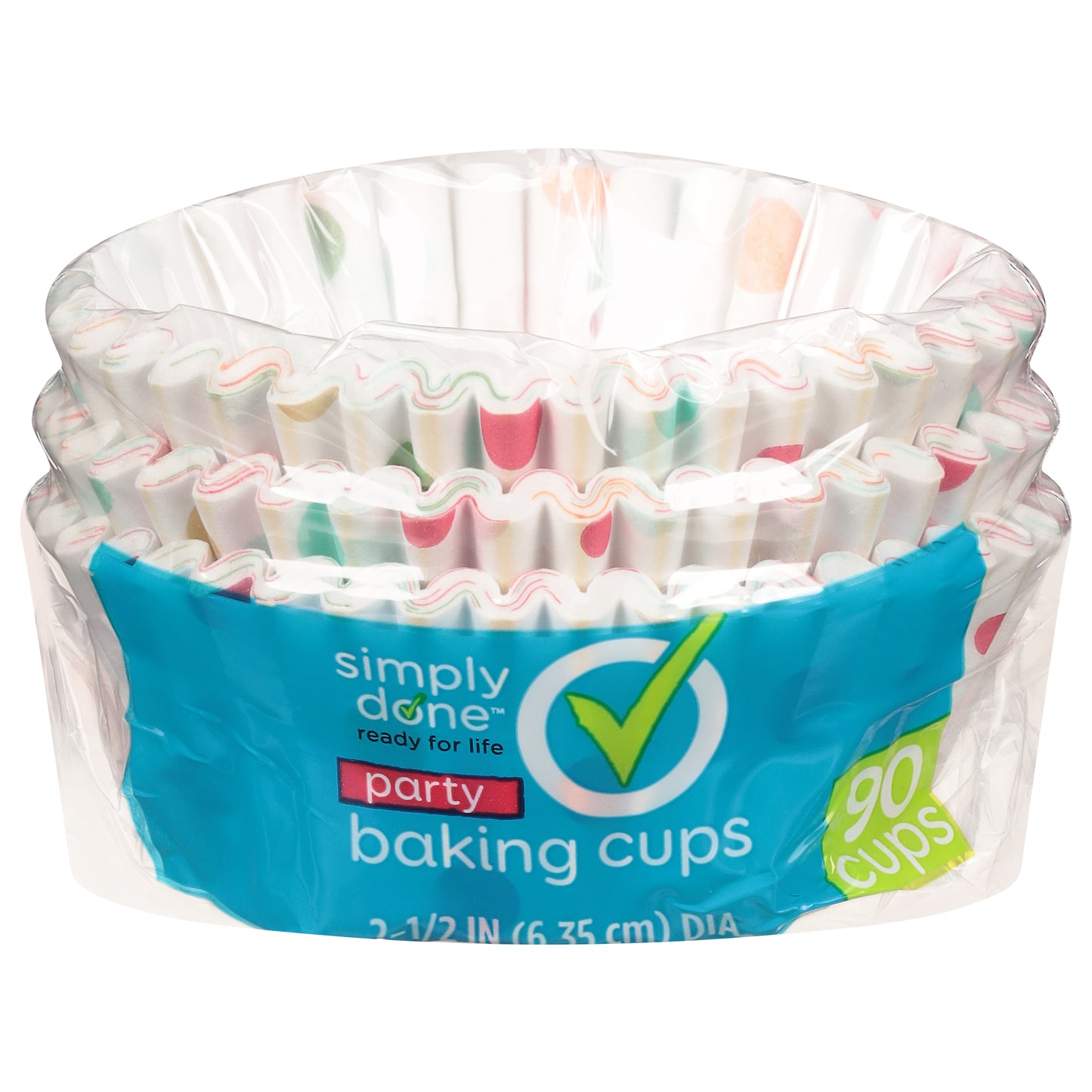 Simply Done 2.5 Inches Party Baking Cups 90 ea