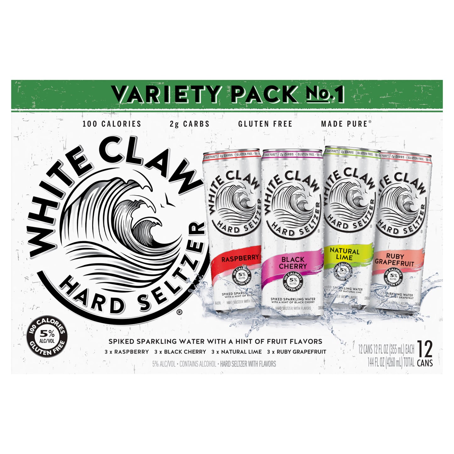 White Claw Hard Seltzer Variety Pack No.1 12pk