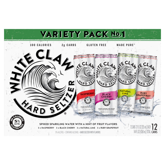 White Claw Hard Seltzer Variety Pack No.1 12pk