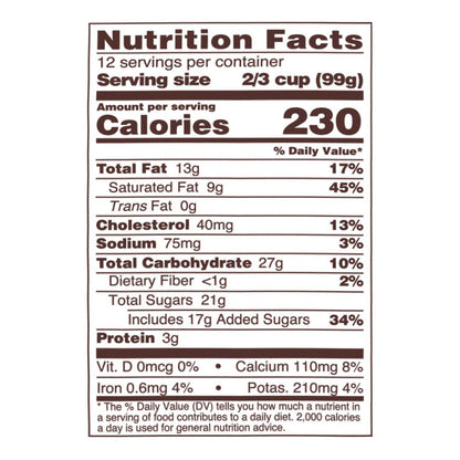 Blue Bell Chocolate Chip Ice Cream 0.5 gal
