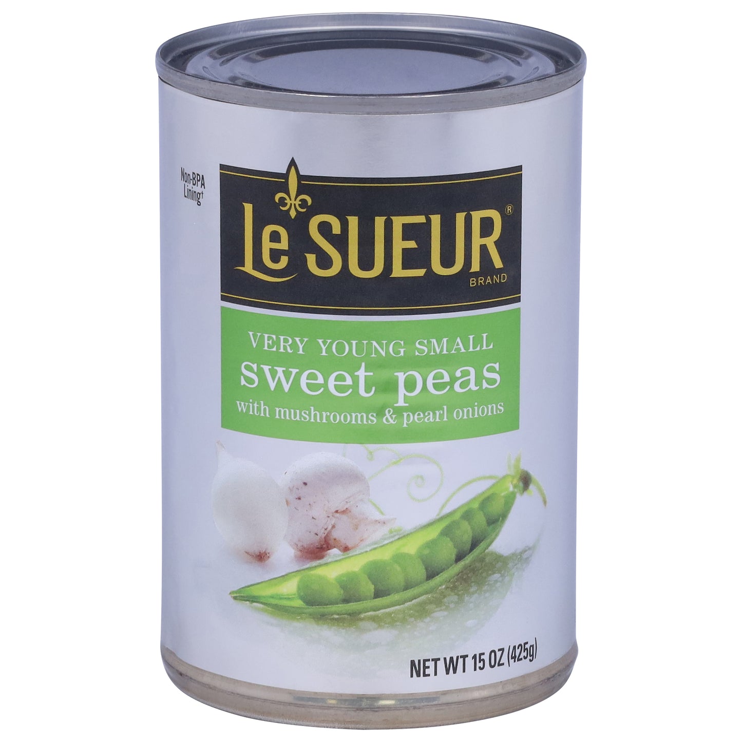 Le Sueur Very Young Sweet Peas with Mushrooms & Pearl Onions Small 15 oz
