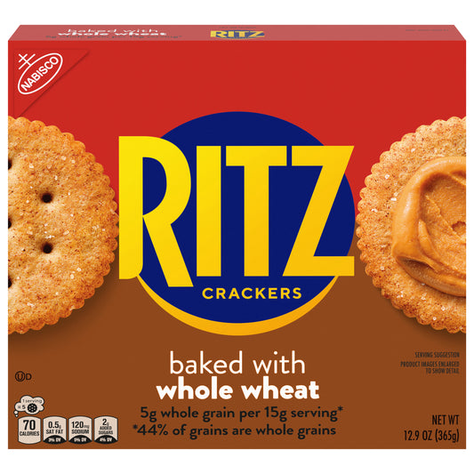 RITZ Whole Wheat Crackers, 12.9 oz
