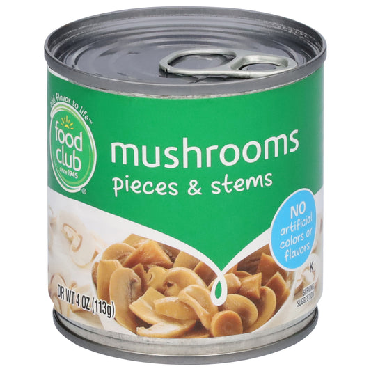 Food Club Pieces & Stems Mushrooms 4 oz