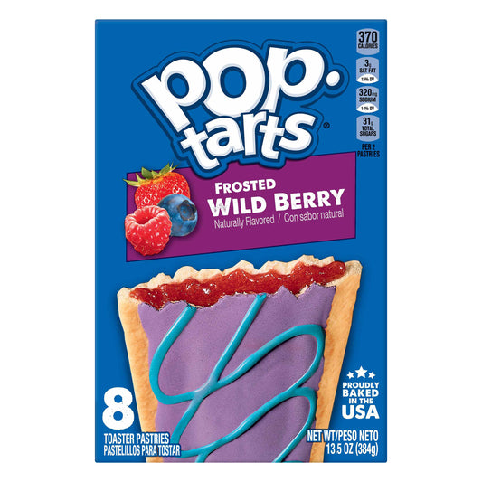 Pop-Tarts 8 Pack Frosted Wild Berry Toaster Pastries 8 ea