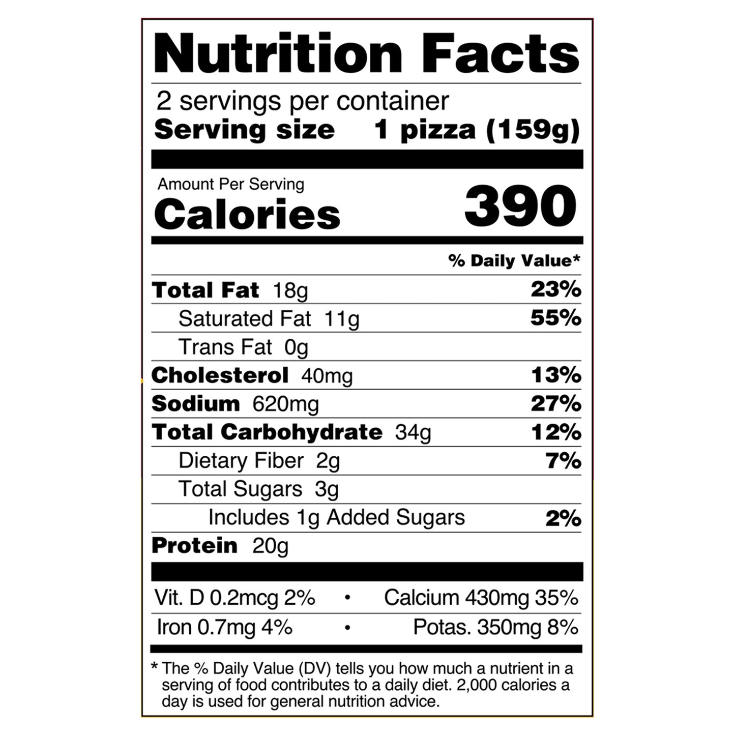 Personal 2pk 4-Cheese Pizza