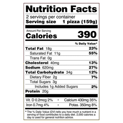 Personal 2pk 4-Cheese Pizza