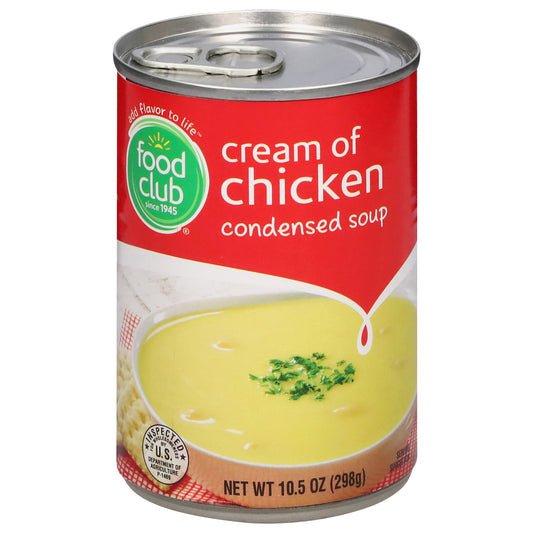 Food Club Cream of Chicken Condensed Soup 10.5 oz