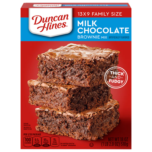 Duncan Hines Classic Milk Chocolate Brownie Mix, 18 OZ