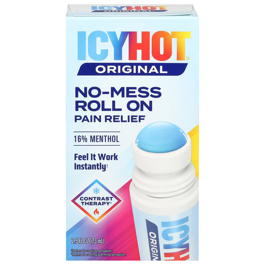 Icy Hot Original No Mess Roll-On Pain Relief 2.5 fl oz
