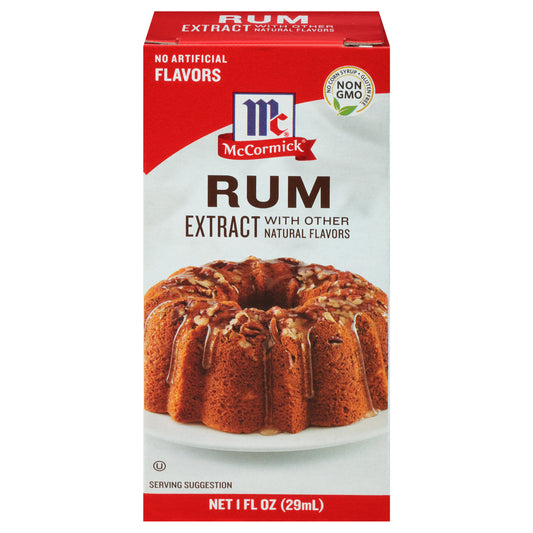 McCormick Rum Extract With Other Natural Flavors, 1 fl oz