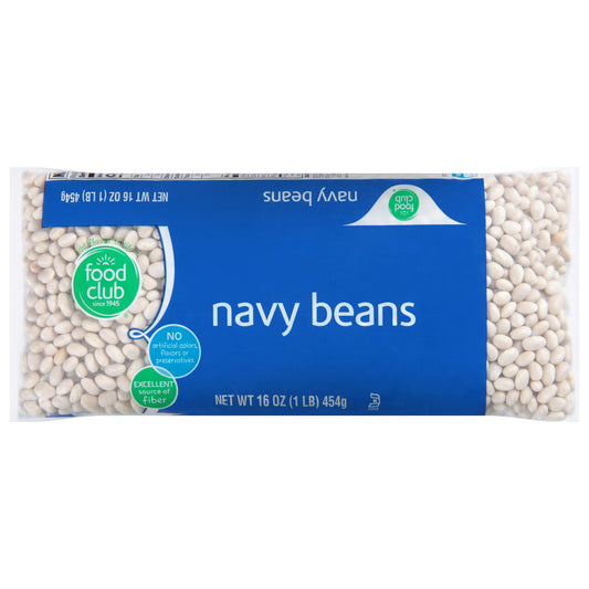 Food Club Navy Beans 16 oz