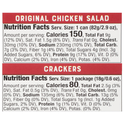 Bumble Bee Snack on the Run! Original Chicken Salad Kit with Crackers 3.5 oz