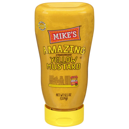 Mike's Amazing Stoneground Yellow Mustard 12.5 oz