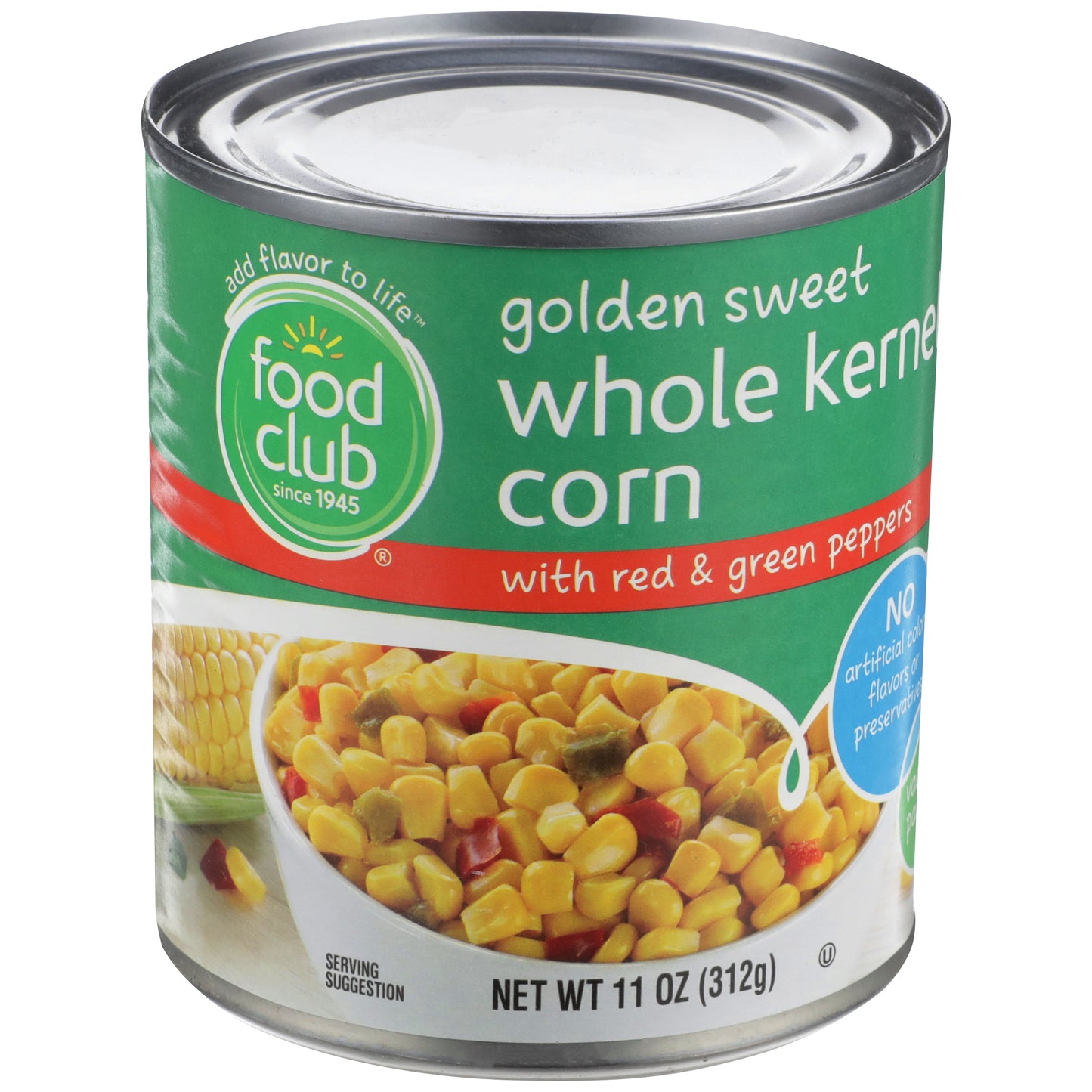 Golden Sweet Whole Kernel Corn With Red & Green Peppers