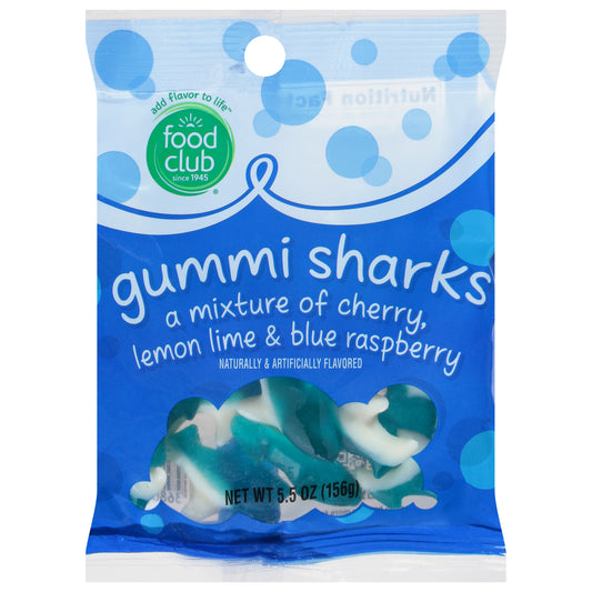 Food Club Gummi Sharks 5.5 oz