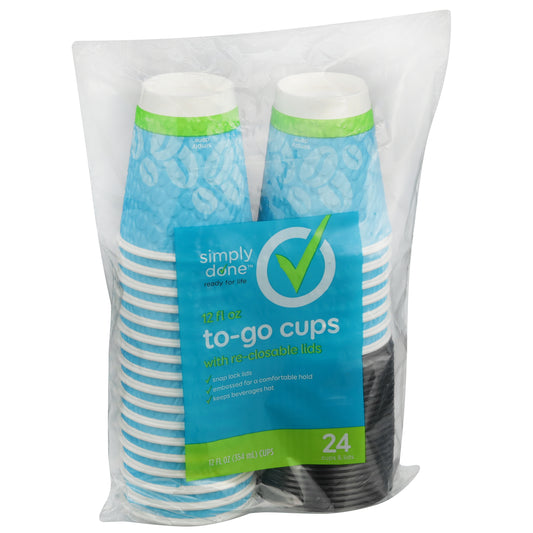 To-Go Cups With Re-Closable Lids