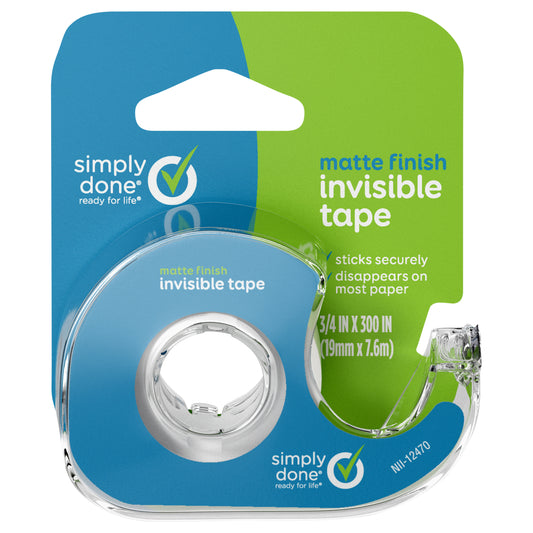 Simply Done Matte Finish Invisible Tape 1 ea