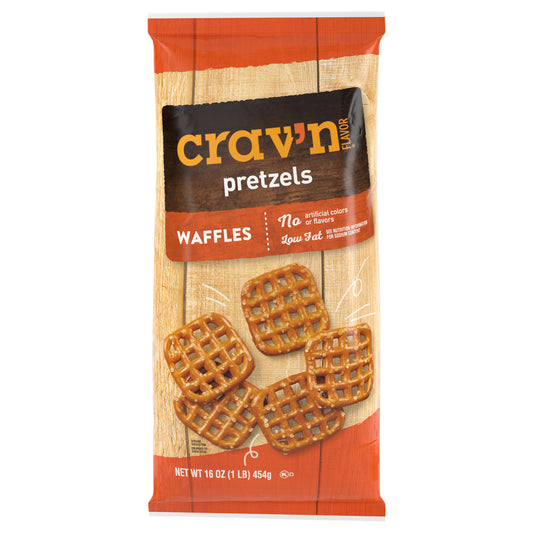 Crav'n Flavor Waffles Pretzels 16 oz