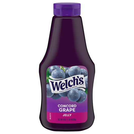 Welch's Concord Grape Jelly, 20 oz Squeeze Bottle