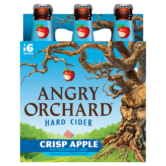 Angry Orchard Crisp Apple Hard Cider, Spiked (12 fl. oz. Bottle, 6pk.)