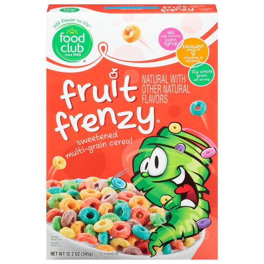 Food Club Fruity Frenzy Cereal 12.2 oz
