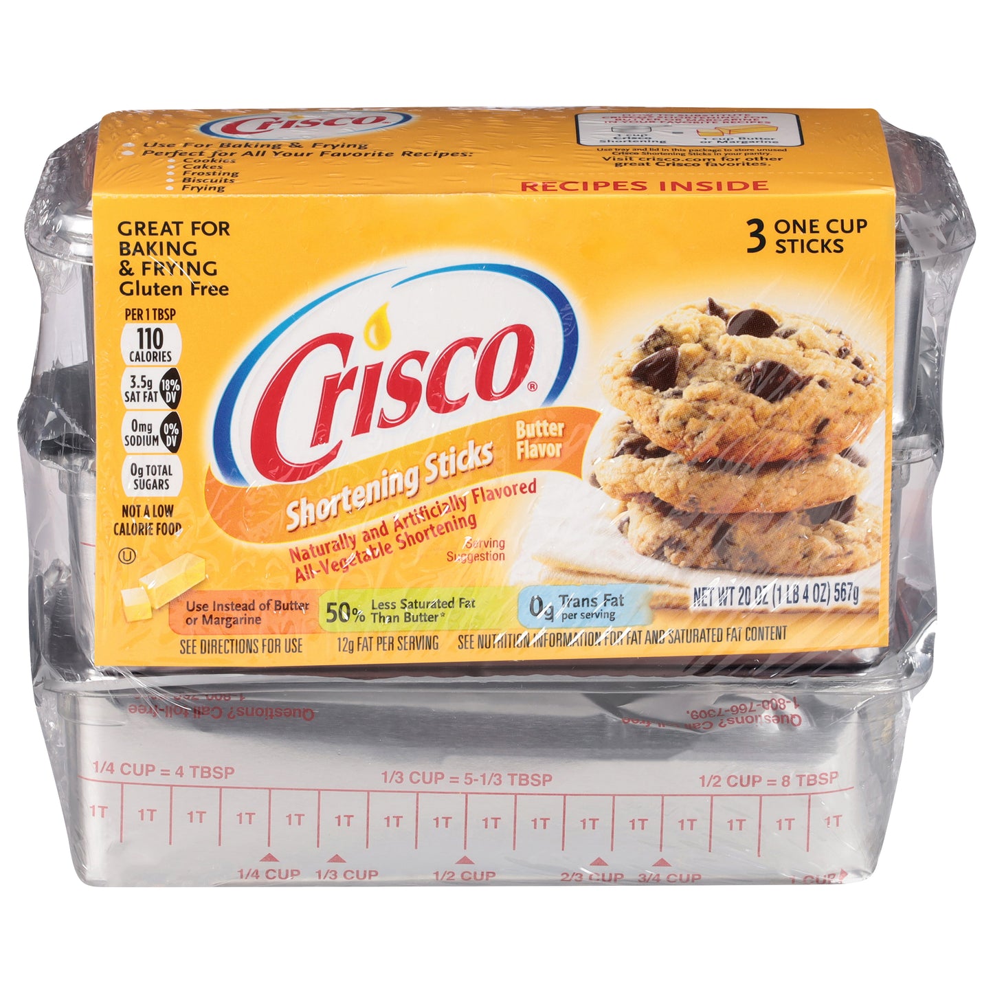 Crisco Butter Flavor Shortening Sticks 20 oz